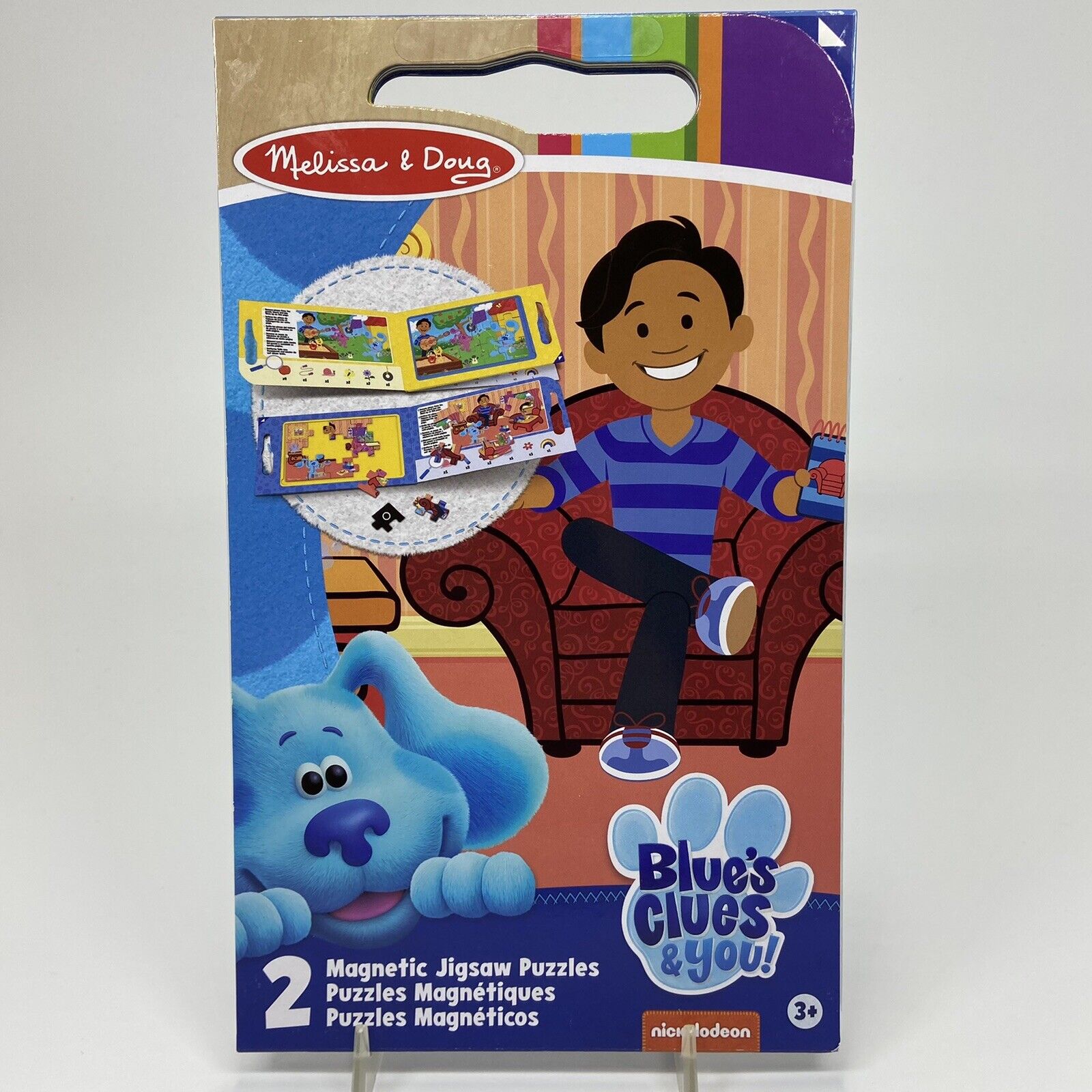 Melissa & Doug Blue's Clues & You! 2X 15 Pc Take-Along Magnetic Jigsaw Puzzles