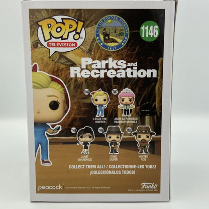 Funko Pop! Television Parks and Recreation Leslie the Riveter #1146 - Brand New