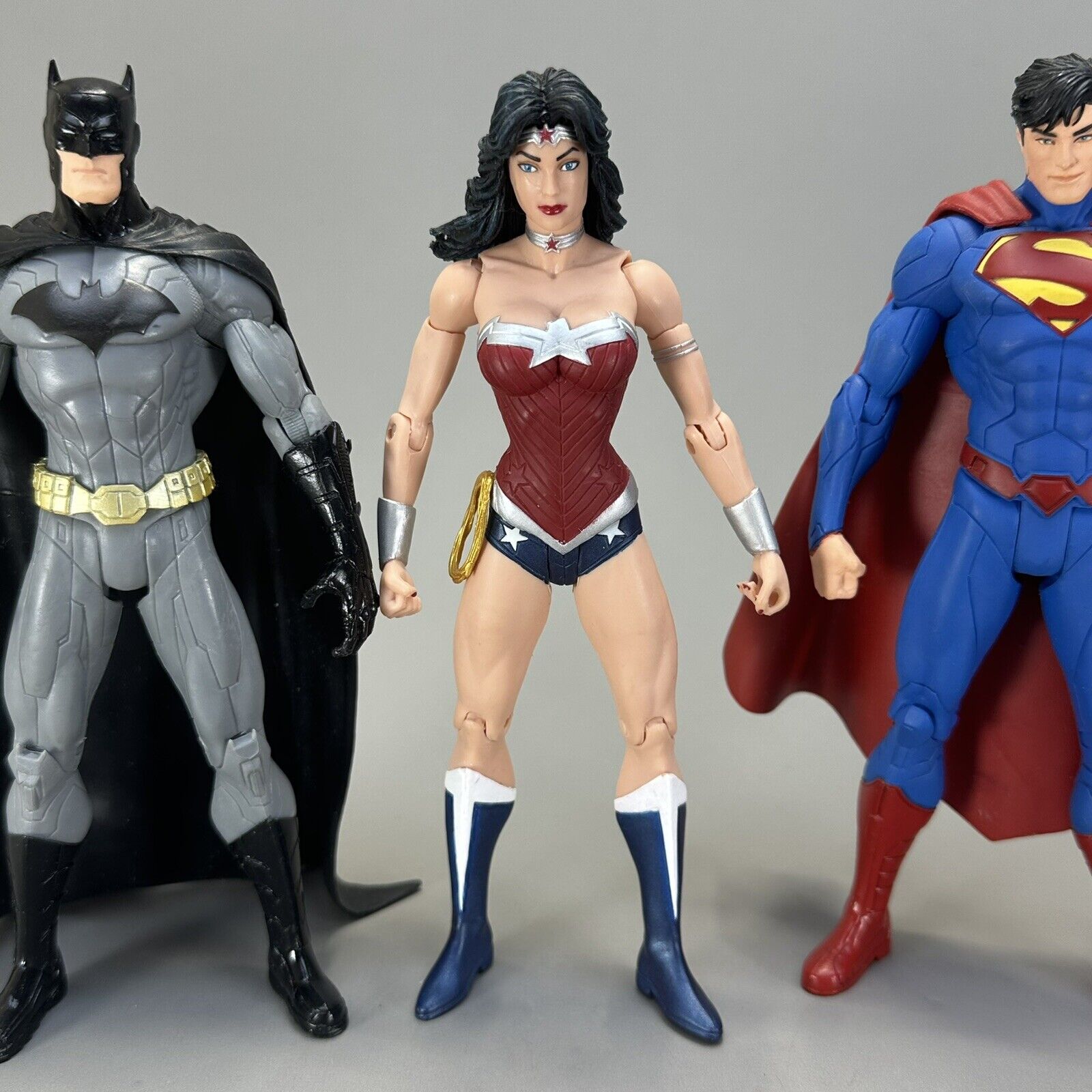 DC Collectibles New 52 Justice League Superman Batman & Wonder Woman 7" Figures