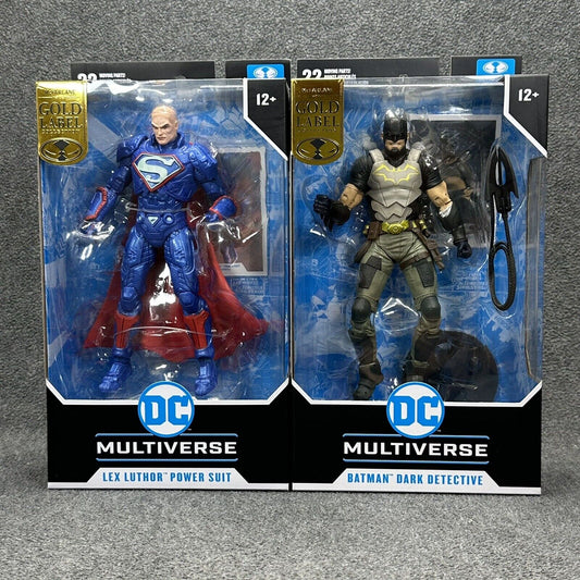 McFarlane DC Universe Batman Dark Detective & Power Suit Luthor Action Figures