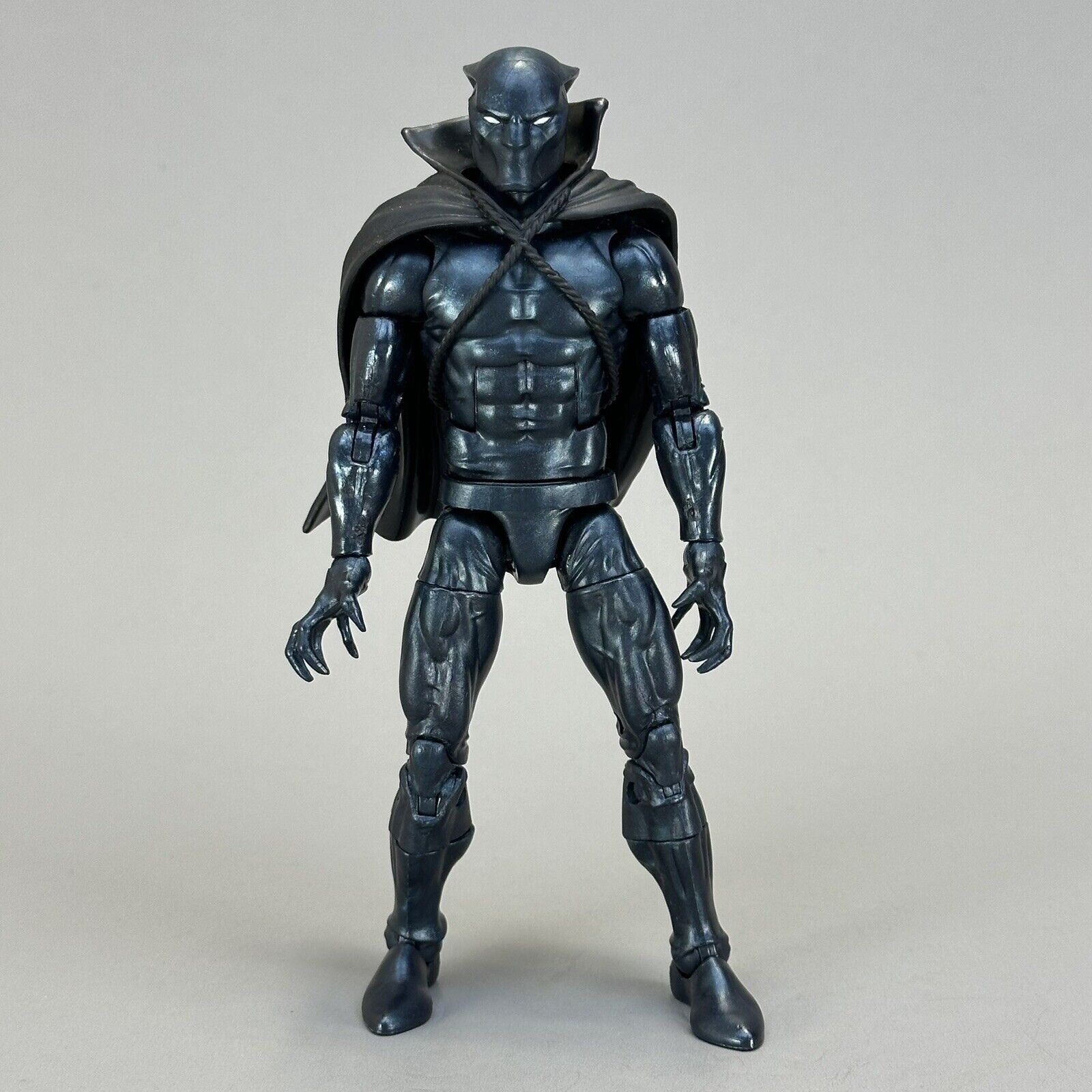 Marvel Legends Black Panther Retro Card 6" Action Figure All Black Kitbash