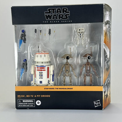 Star Wars The Black Series R5-D4, BD-72 & Pit Droids 6" Action Figure Set 4-Pack