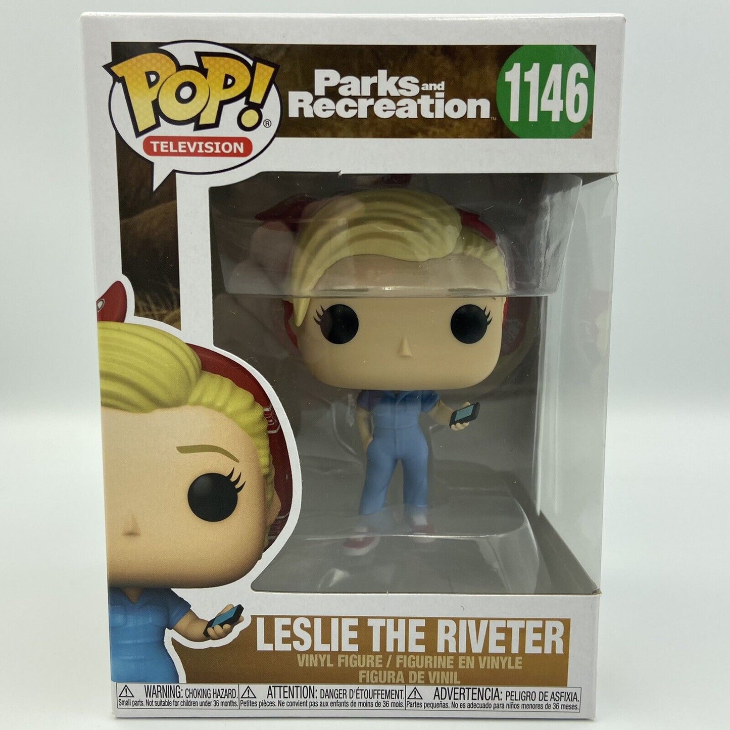 Funko Pop! Television Parks and Recreation Leslie the Riveter #1146 - Brand New