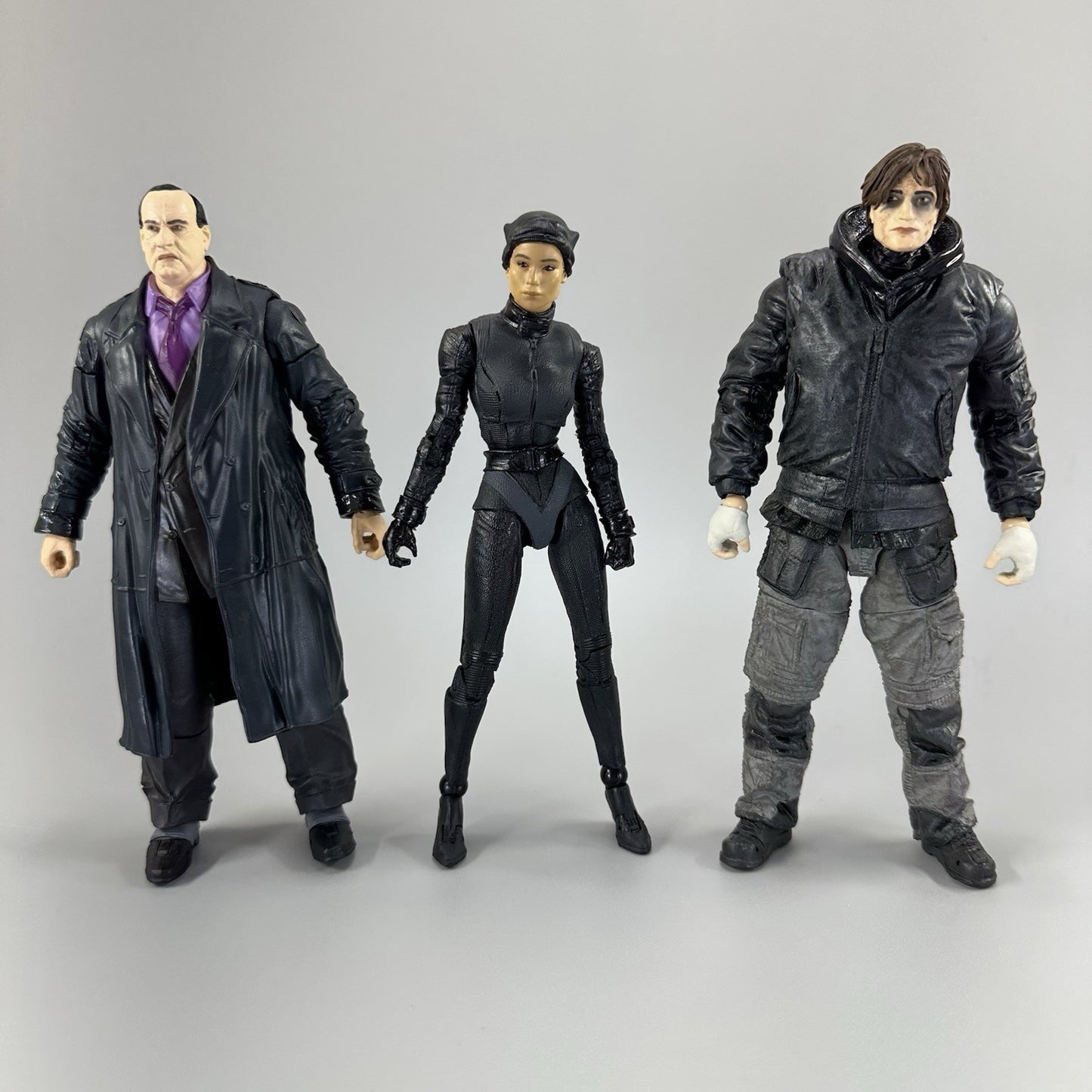 McFarlane DC Multiverse The Batman Penguin Catwoman & Bruce Wayne 7" Figures Lot