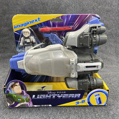 Imaginext Disney Lightyear Hyperspeed Explorer XL-01 Spaceship & Buzz Figure New