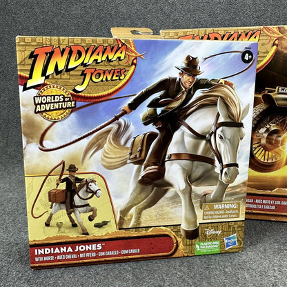 Indiana Jones Worlds Of Adventure Indiana Jones Motorcycle & Horse Sets - New