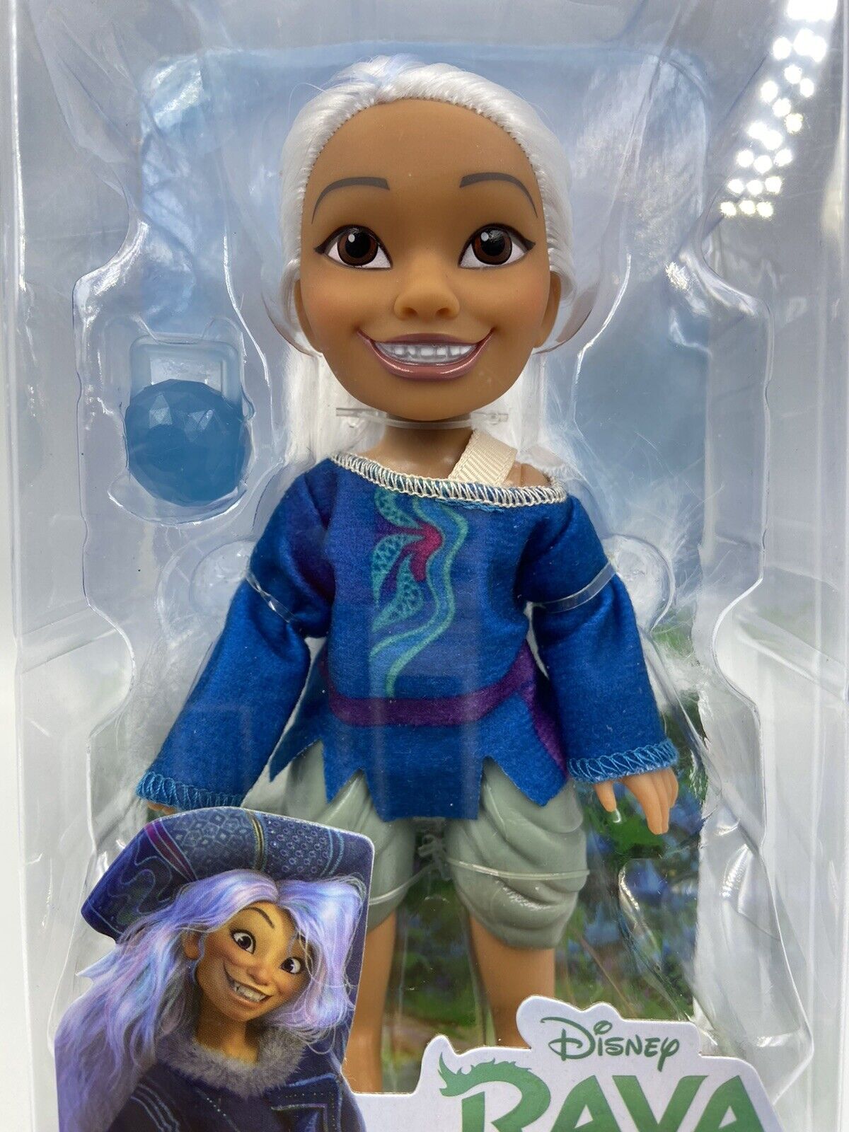 Disney Raya And The Last Dragon Petite Human Form Sisu Doll & Dragon Gem - New