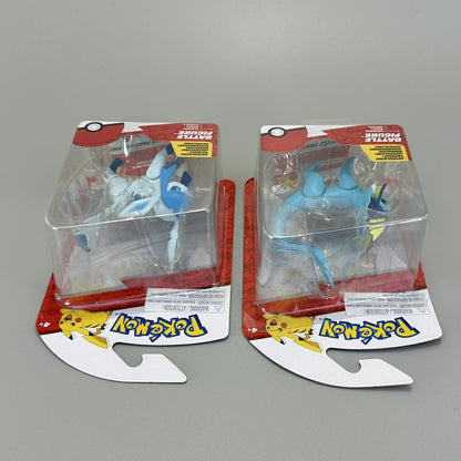 Pokémon Battle Figure Pack Glaceon & Vaporeon 3" Action Figures Bundle - New