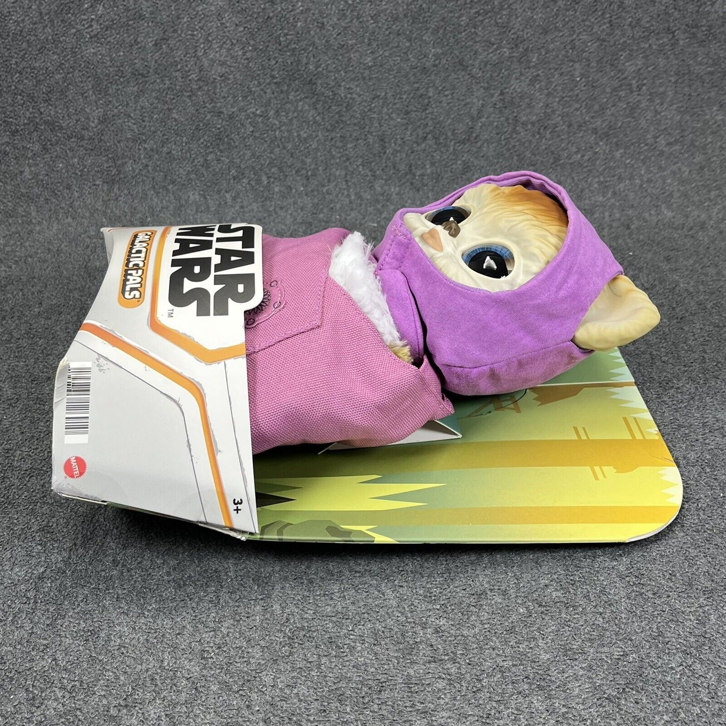 Disney Star Wars Galactic Pals EWOK Plastic Head Plush w/ Pink Carrying Bag New