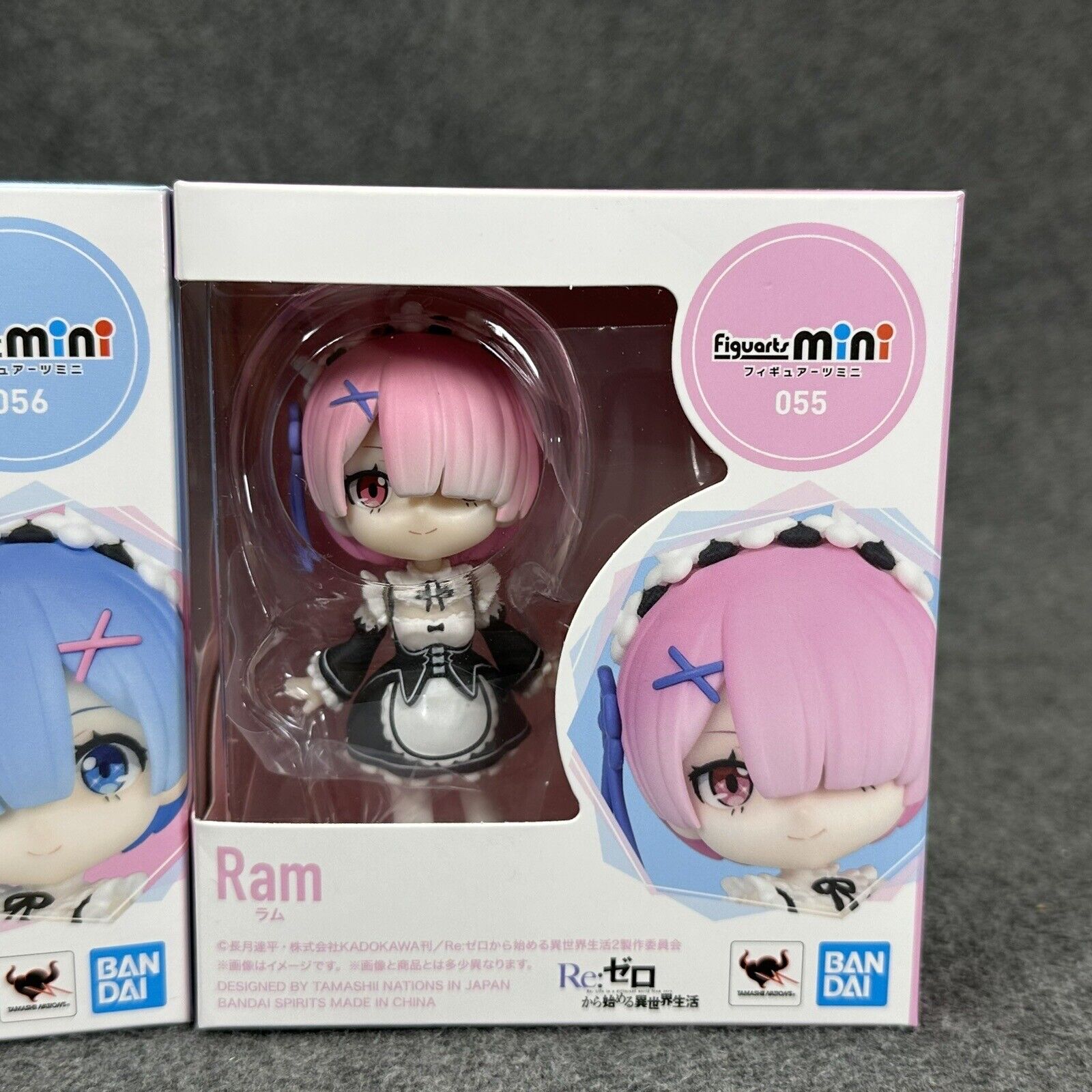 Re:Zero Starting Life in Another World Figuarts mini Rem 55 & Ram 56 Figures New