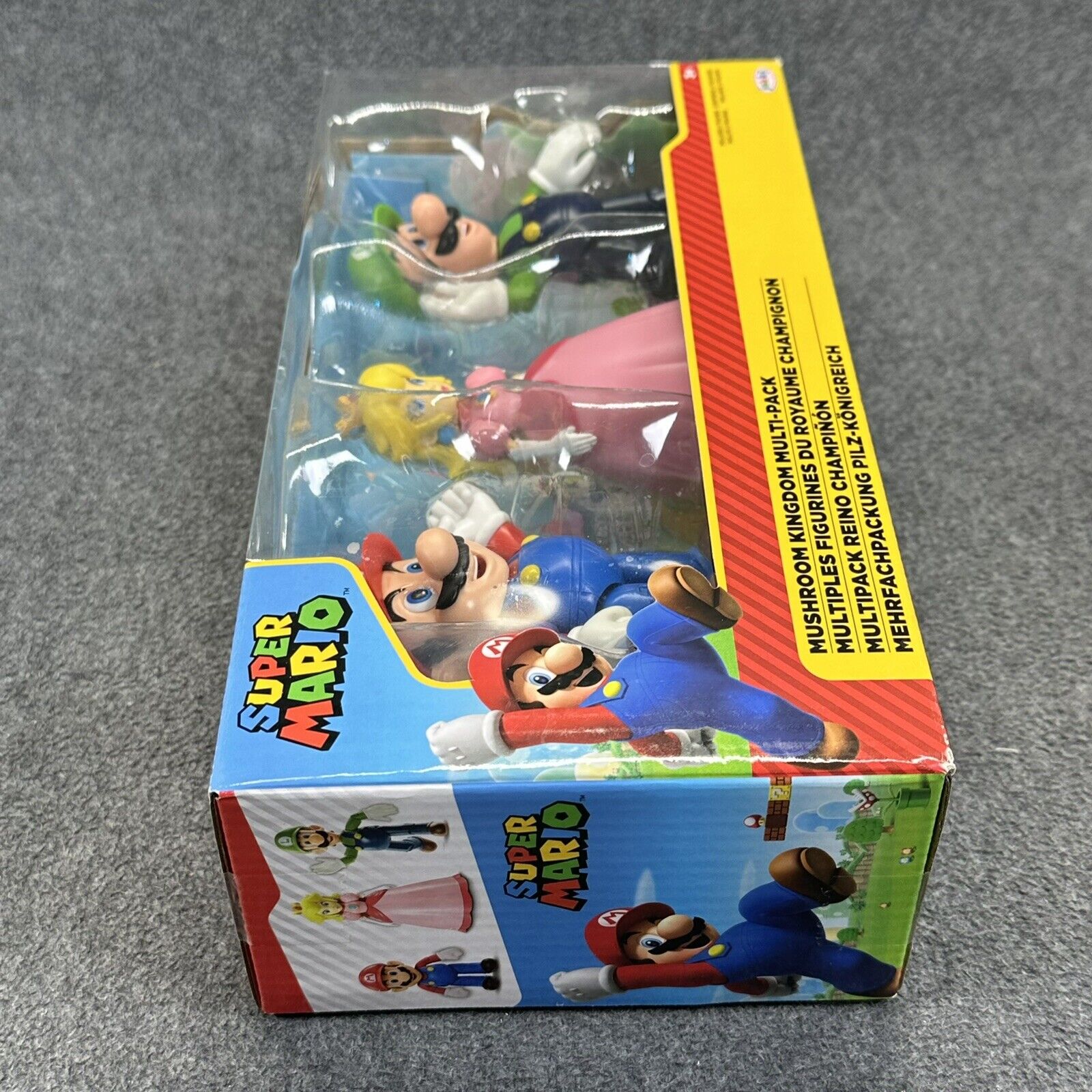 Super Mario Mushroom Kingdom Multi-Pack Mario Peach Luigi 4" Action Figures