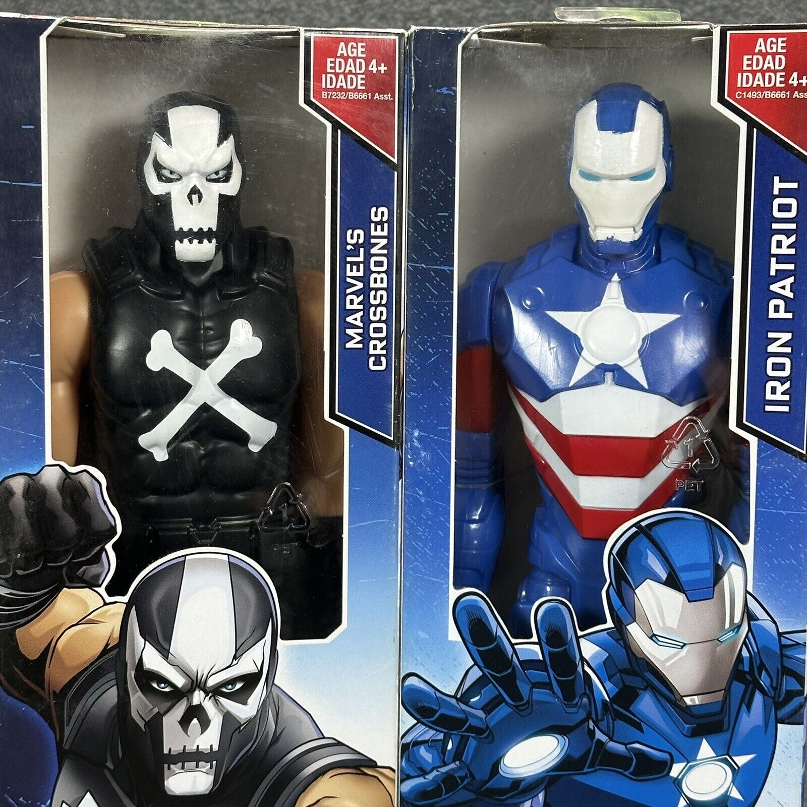 Marvel Titan Hero Series Avengers Iron Patriot & Crossbones 12" Action Figures