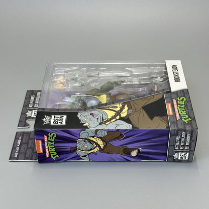 The Loyal Subjects BST AXN TMNT Rocksteady 5" Action Figure - Brand New