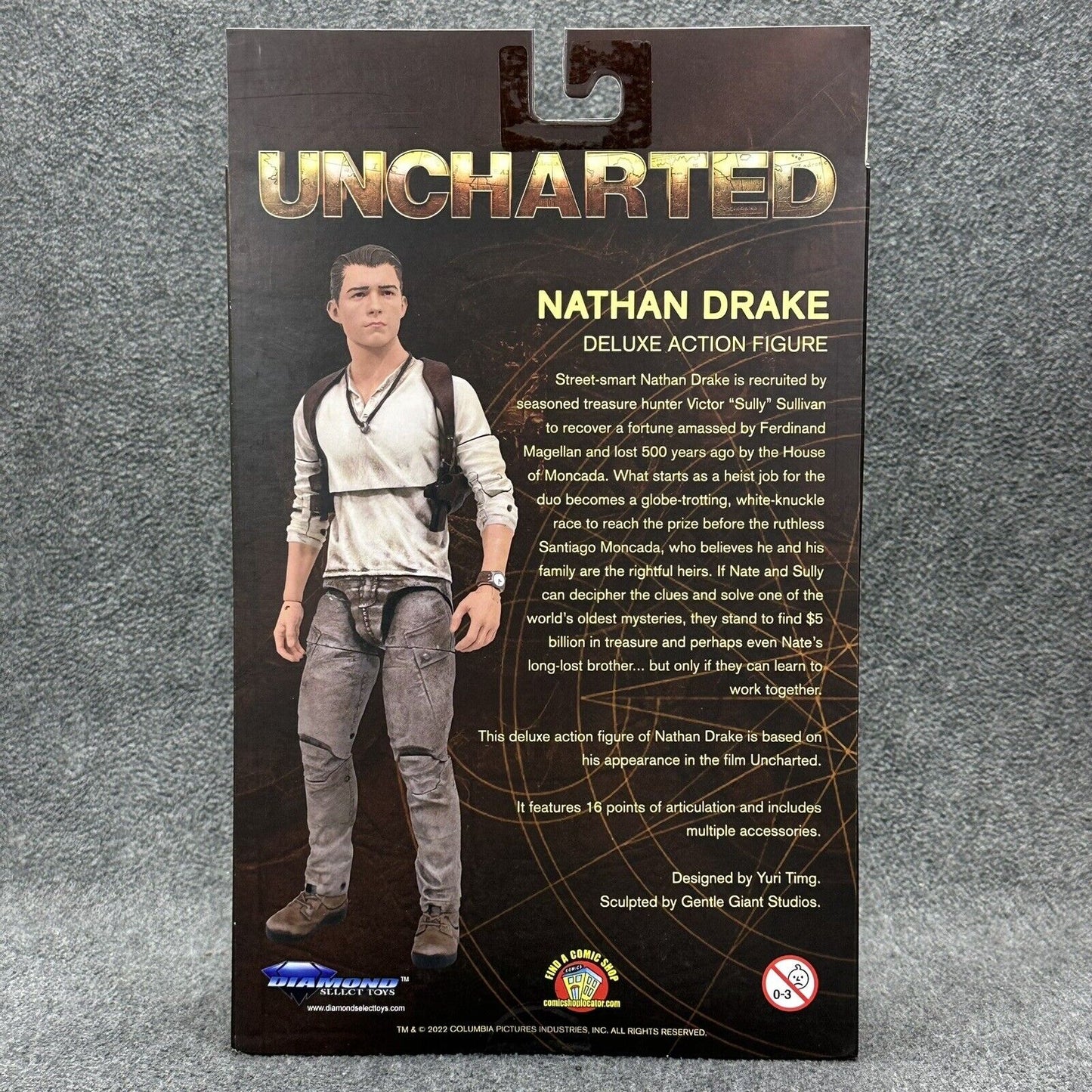 Uncharted Nathan Drake (Tom Holland) Deluxe 7” Action Figure Diamond Select New