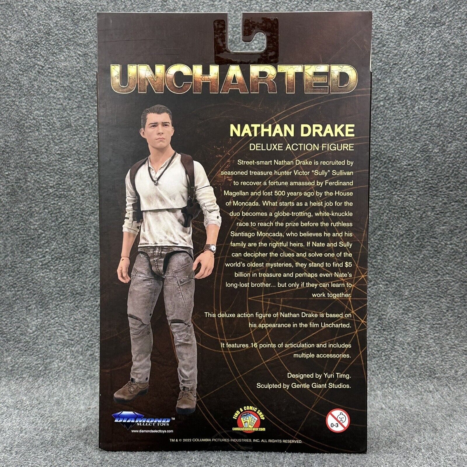 Uncharted Nathan Drake (Tom Holland) Deluxe 7” Action Figure Diamond Select New