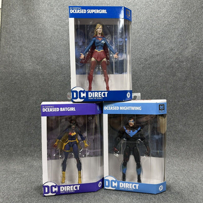 DC Direct DCeased Supergirl Batgirl & Nightwing 6" Action Figures Bundle - New