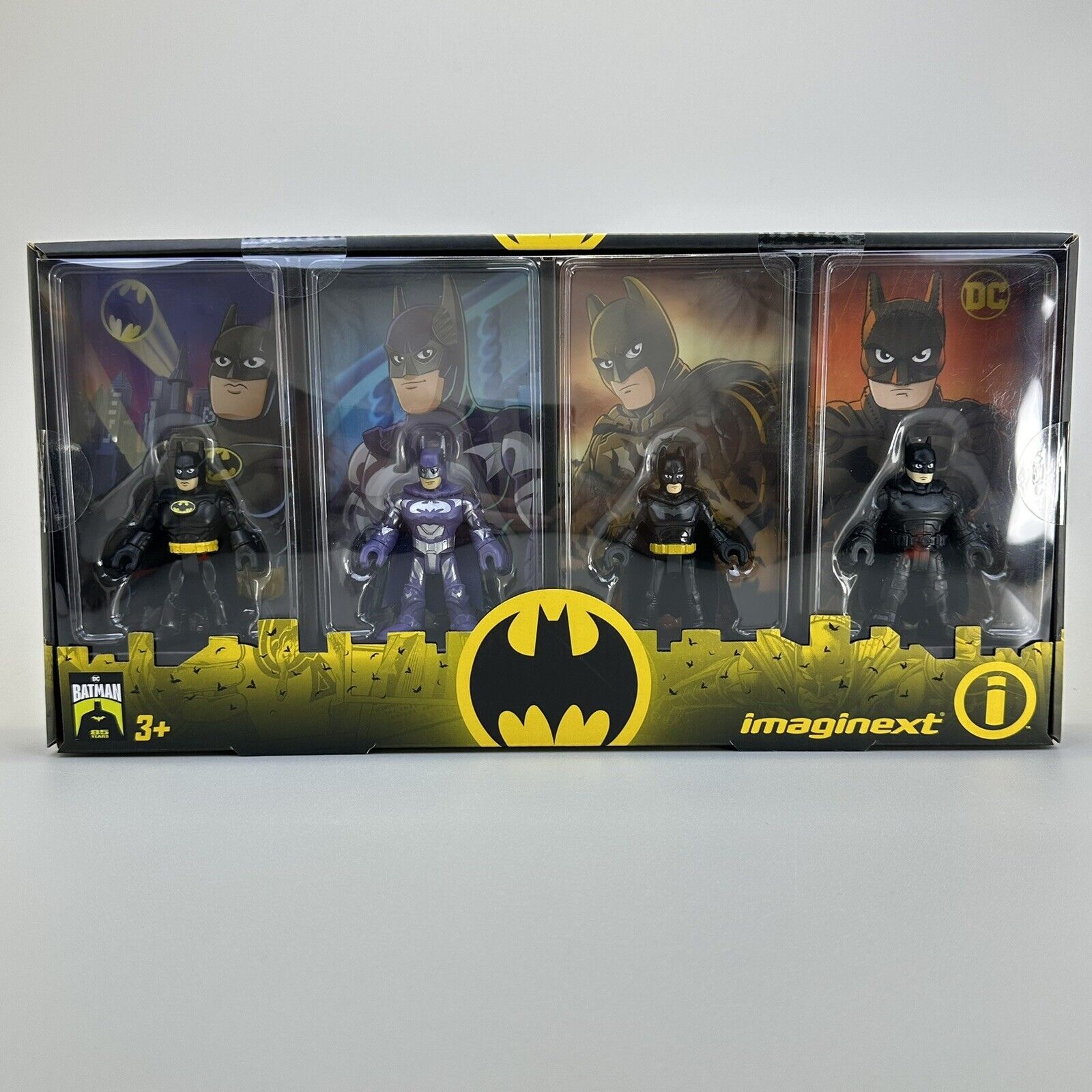 Imaginext DC Super Friends Batman 85th Anniversary Movie 4-Pack Figures - New