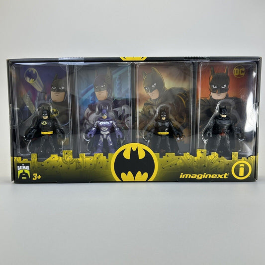 Imaginext DC Super Friends Batman 85th Anniversary Movie 4-Pack Figures - New