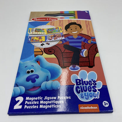 Melissa & Doug Blue's Clues & You! 2X 15 Pc Take-Along Magnetic Jigsaw Puzzles