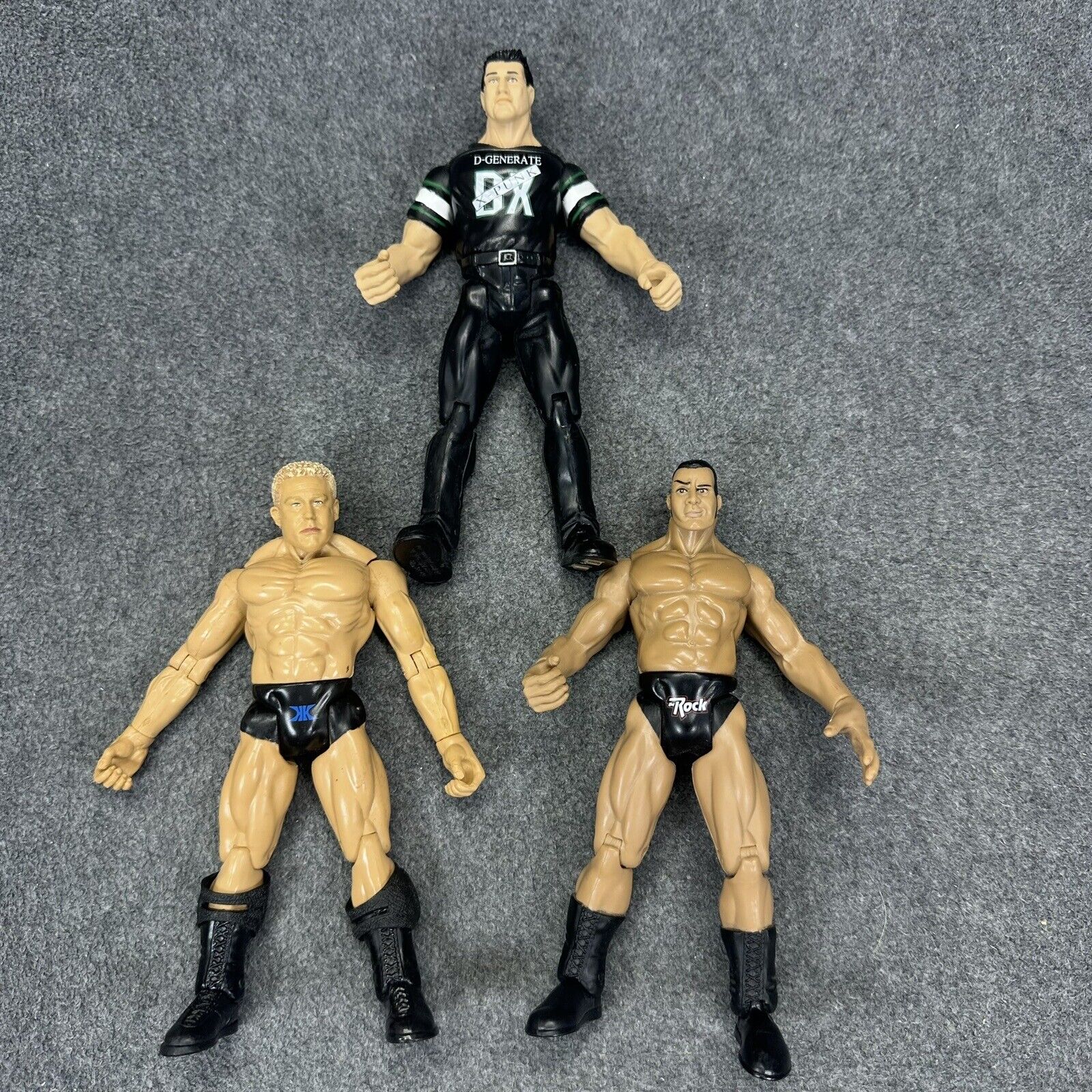 WWF JAKKS Titan Tron The Rock Mr. Kennedy & DX Shane 6" WWE Wrestling Figures