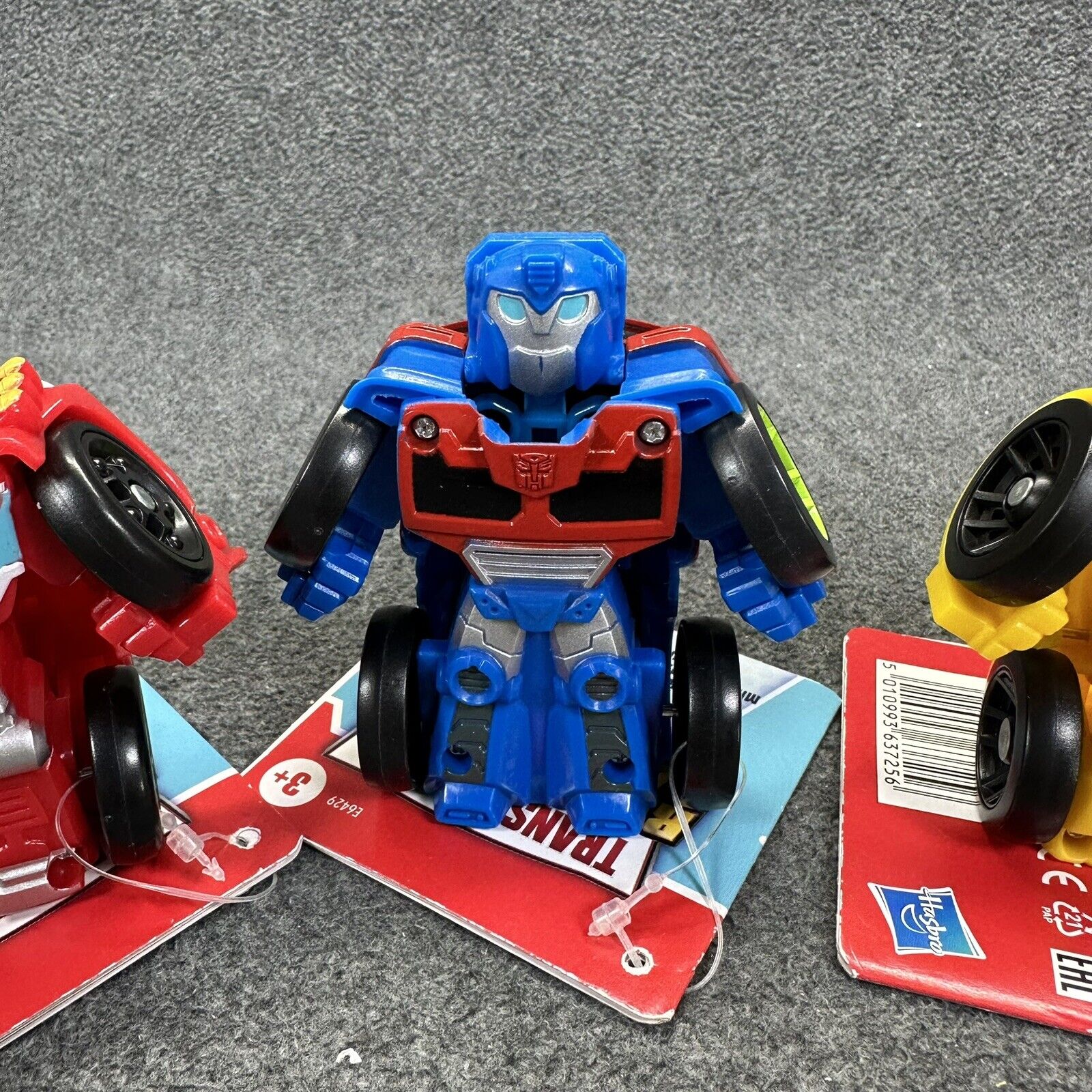 Lot of 3 Playskool Transformers Heroes Rescue Bots Academy Mini Bot Racers - New