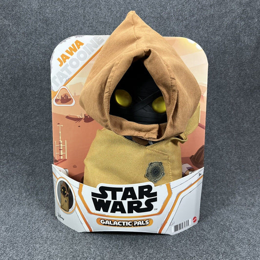 Star Wars Galactic Pals Baby Jawa 11" Plush Doll with Carrying Bag Mattel - New