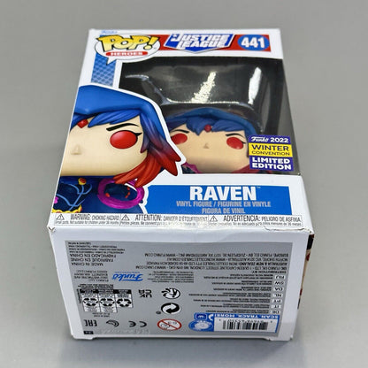 Funko Pop! Heroes Justice League Raven 441 Winter Convention 2022 - Damaged Box