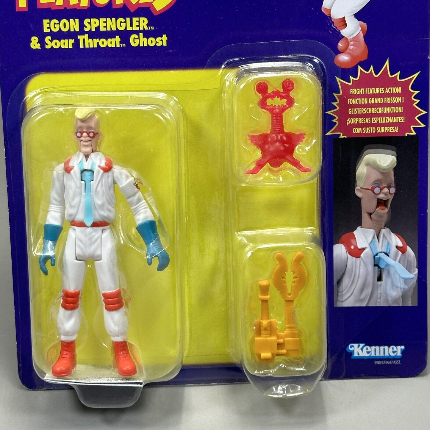 Ghostbusters Retro Fright Features Egon Spengler 5" Figure w/ Soar Throat Ghost