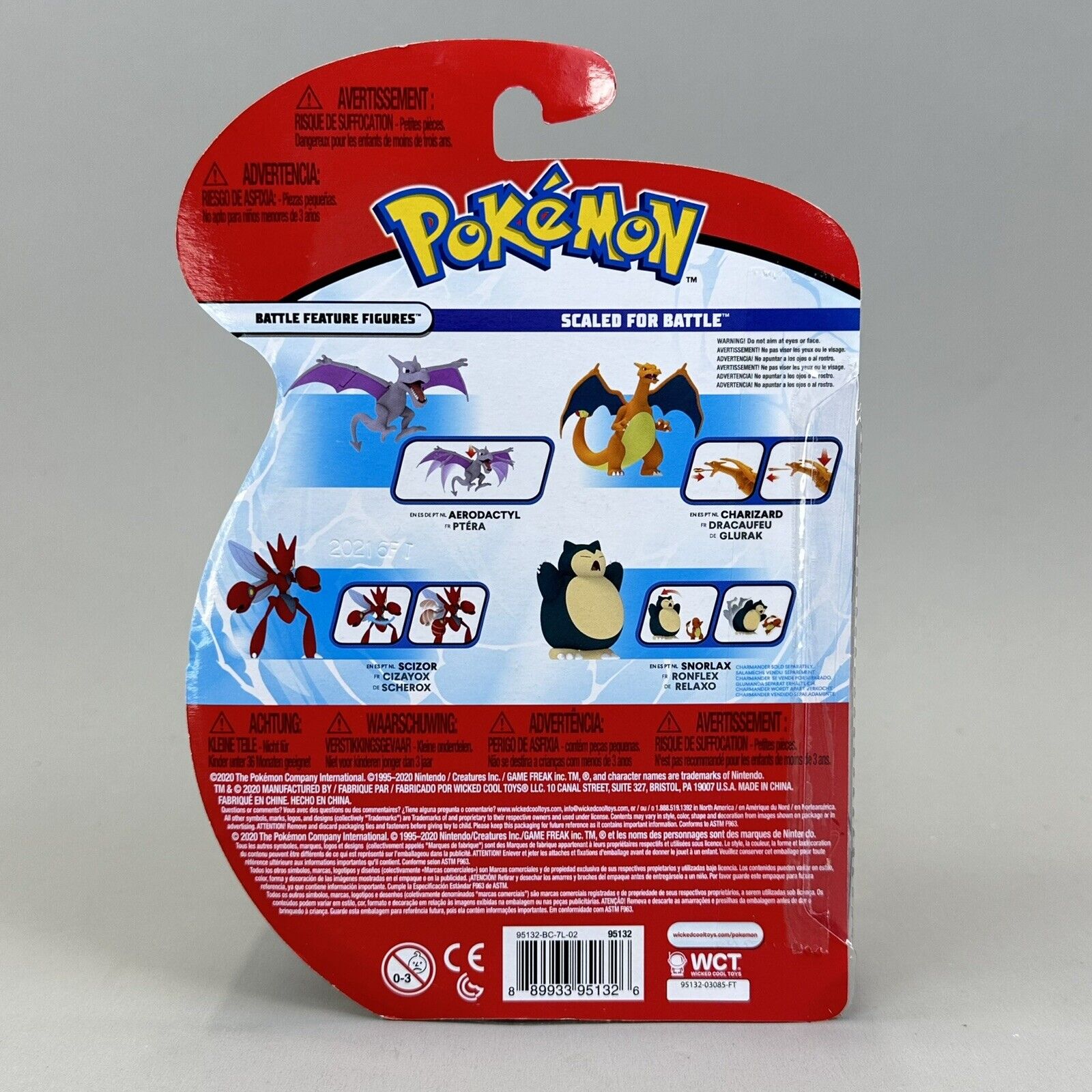 Pokémon Charizard Battle Feature Figure Deluxe 4" Action Figure Jazwares - New