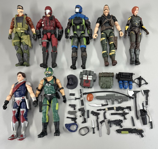 Hasbro GI Joe Classified Series Lot of 7 Action Figures with Accessories