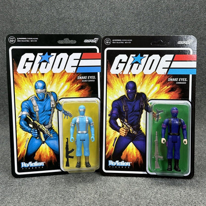 Super7 GI Joe SNAKE EYES Secret Service Commando 3.75” Retro Action Figures