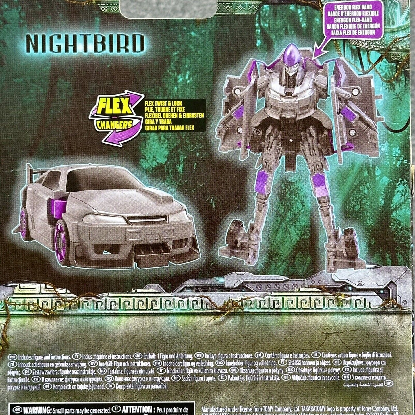 Hasbro Transformers Rise of the Beasts Flex Changer Nightbird 4" Action Figure