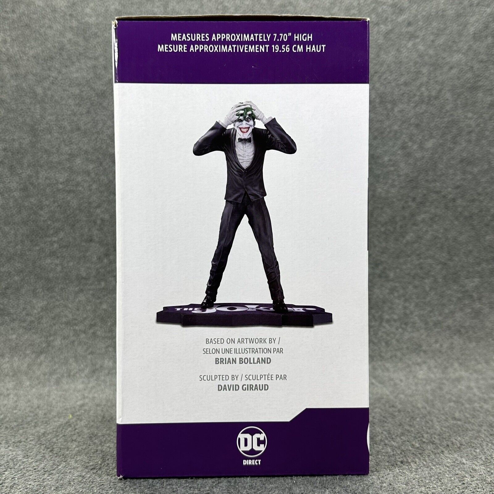 DC Direct The Joker Purple Craze by Brian Bolland 7" 1:10 Statue - Brand New