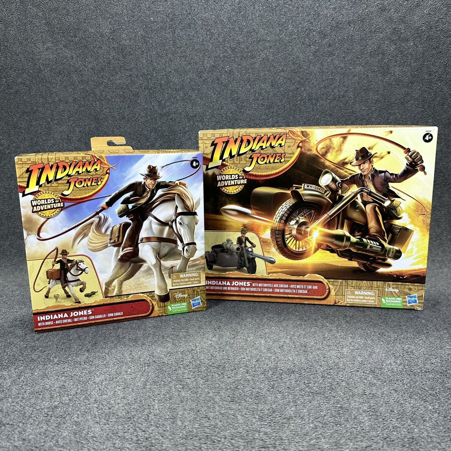 Indiana Jones Worlds Of Adventure Indiana Jones Motorcycle & Horse Sets - New