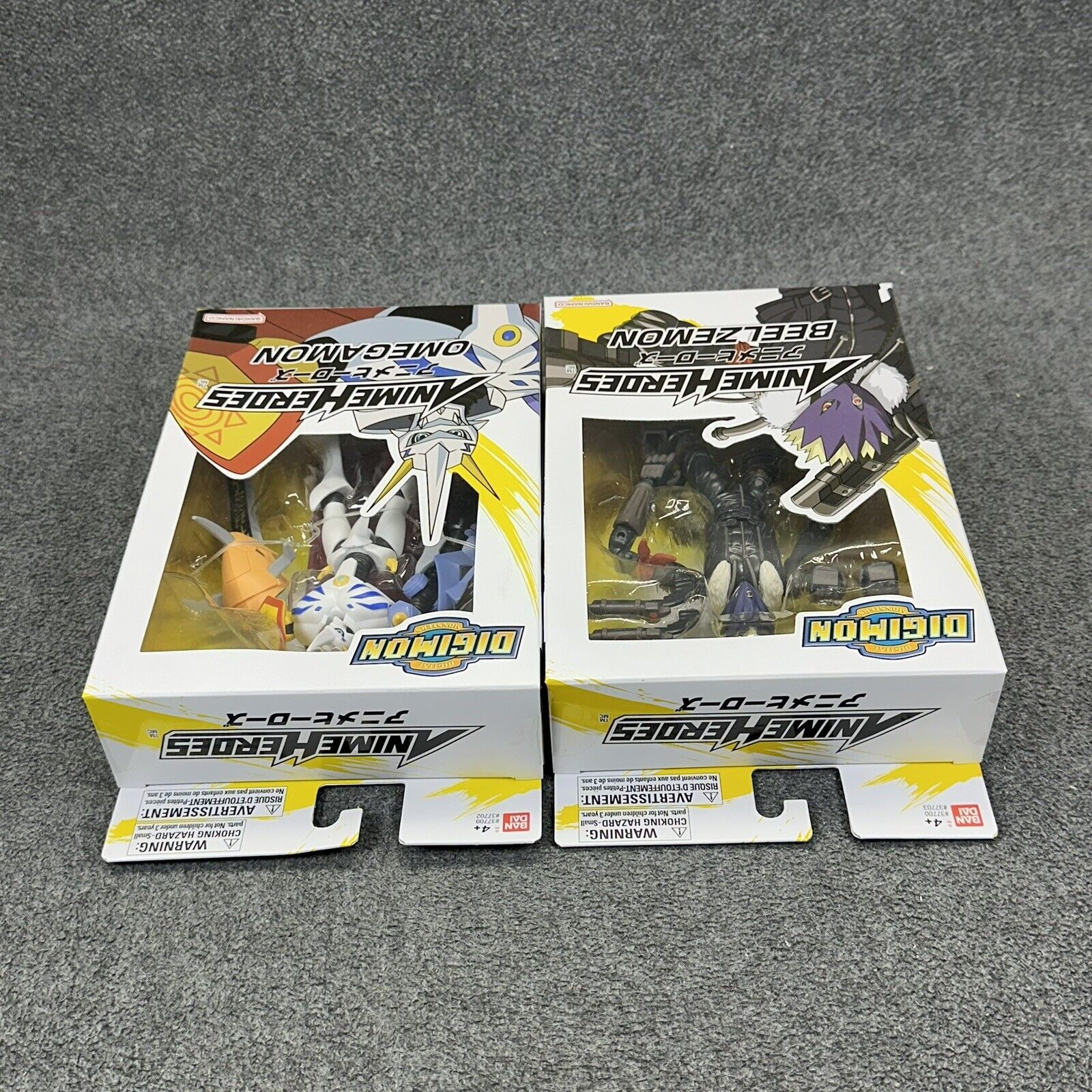 Anime Heroes Digimon Beelzemon & Omegamon 6" Scale Action Figures - New