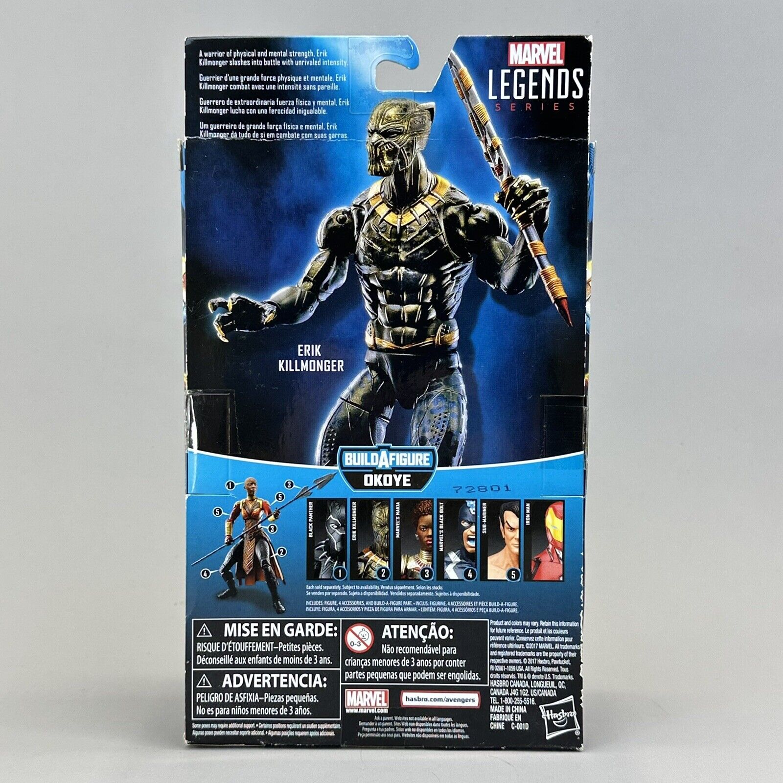 Marvel Legends Black Panther ERIK KILLMONGER Okoye BAF Wave New Sealed