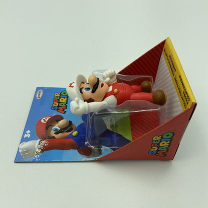 Super Mario Fire Mario 2.5" Action Figure - Jakks Pacific - Brand New