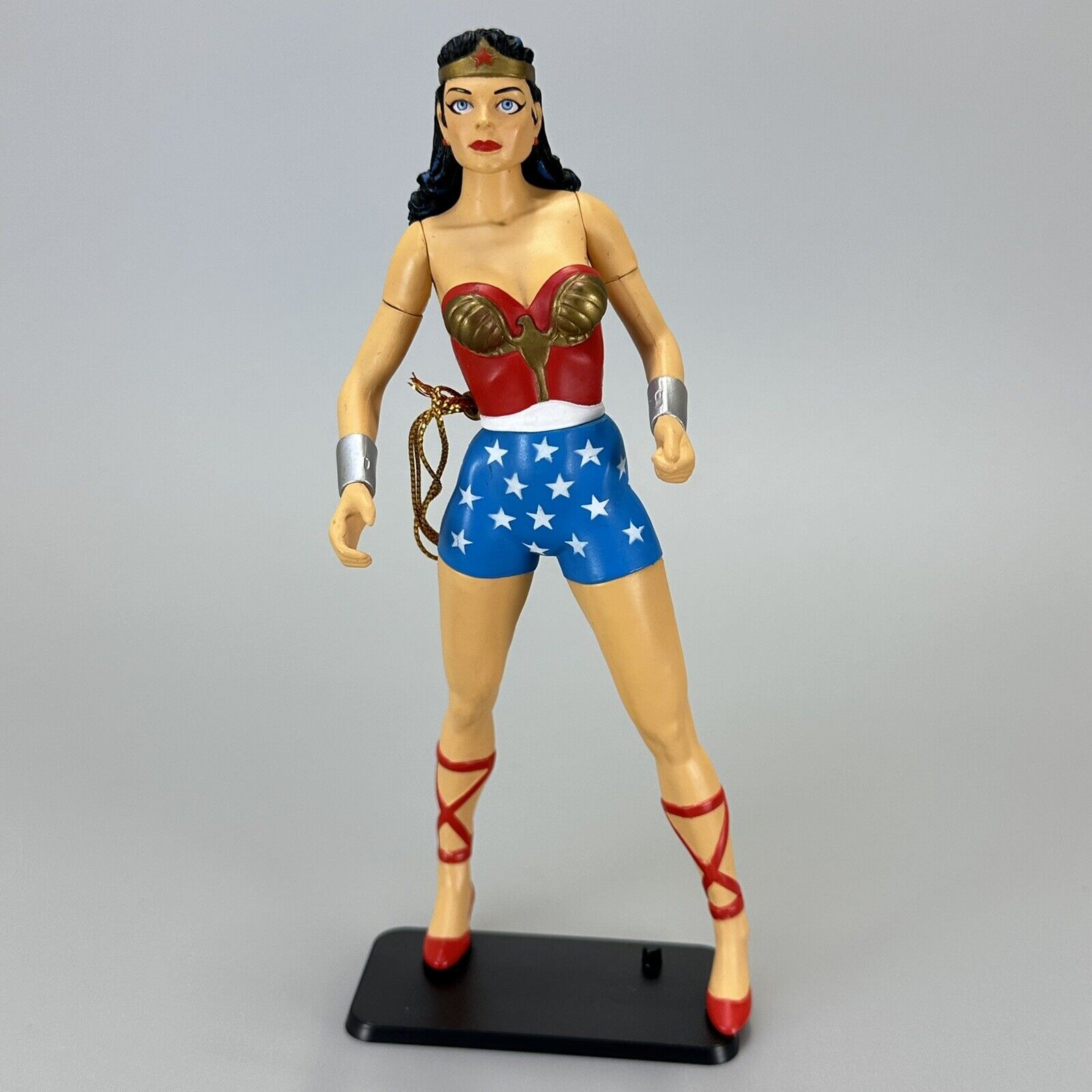 DC Direct Silver Age Wonder Woman 6" Action Figure with Lasso and Black Stand