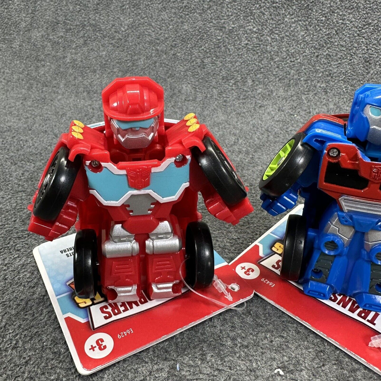 Lot of 3 Playskool Transformers Heroes Rescue Bots Academy Mini Bot Racers - New