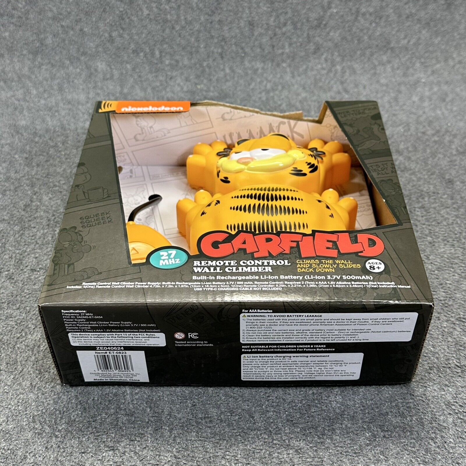 Garfield Remote Control Wall Climber RC Toy Nickelodeon - Brand New In Box