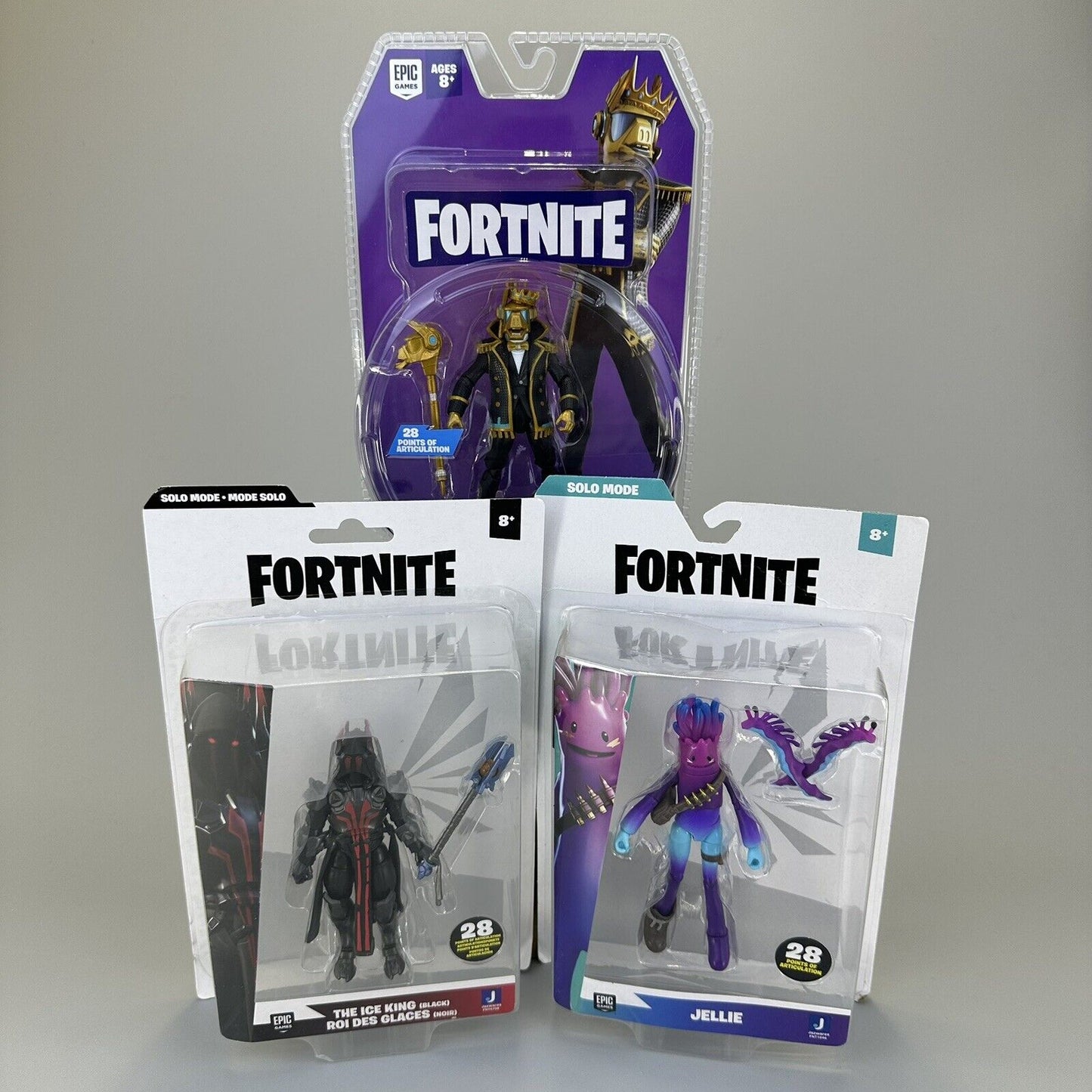 Fortnite Solo Mode Jellie The Ice King & Yond3r 4" Action Figures w/ Accessories