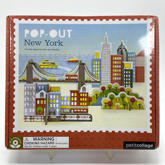 Pop-Out New York - Petit Collage 17 Pieces Play and Display - Eco Friendly - New