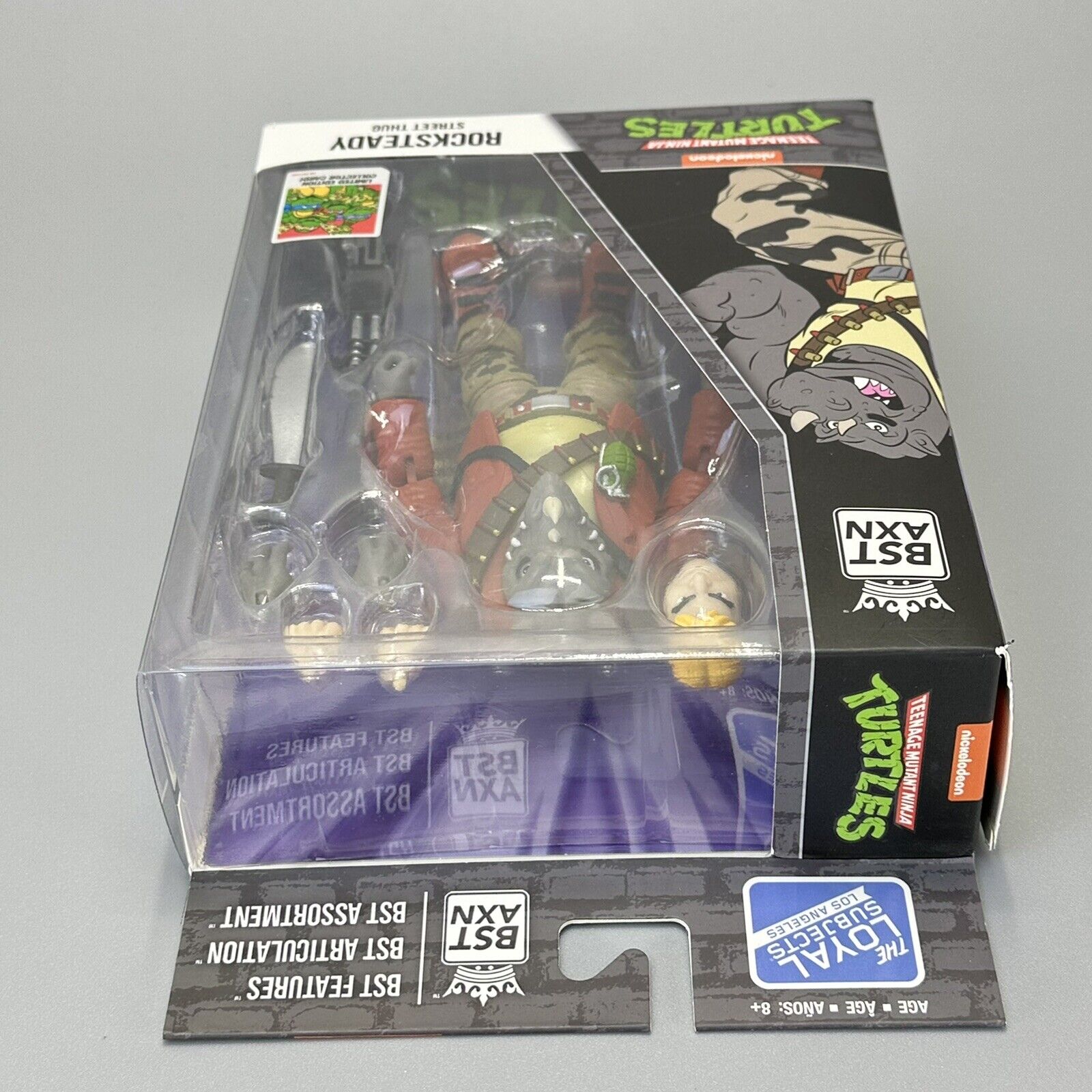 The Loyal Subjects BST AXN TMNT Rocksteady Street Thug 5" Action Figure - New