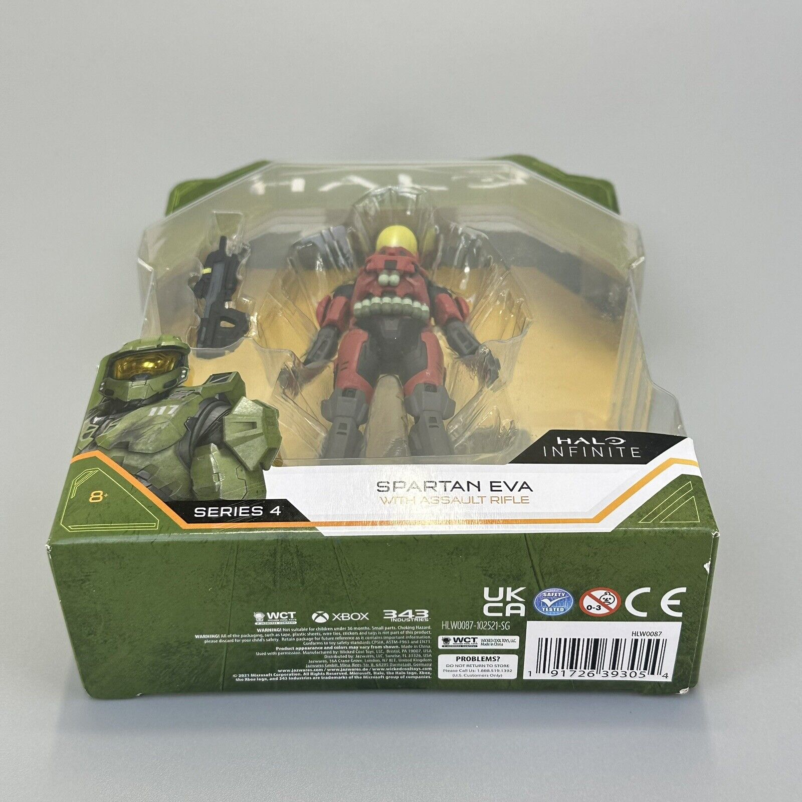 Halo Infinite Spartan EVA 4" Action Figure with Assault Rifle - Brand New