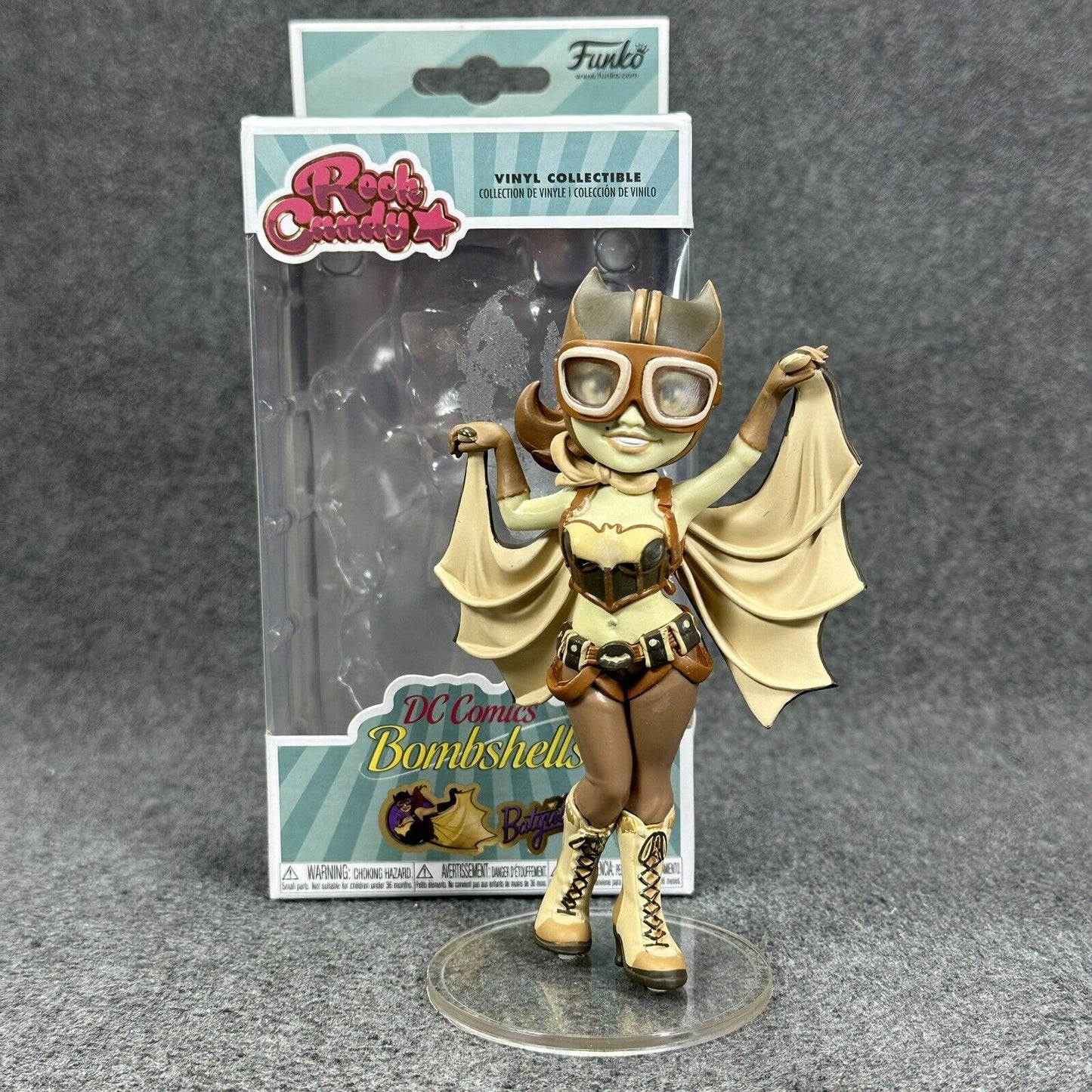 DC Comics Bombshells Batgirl (Sepia) Rock Candy Figure Vinyl Figure - IOB