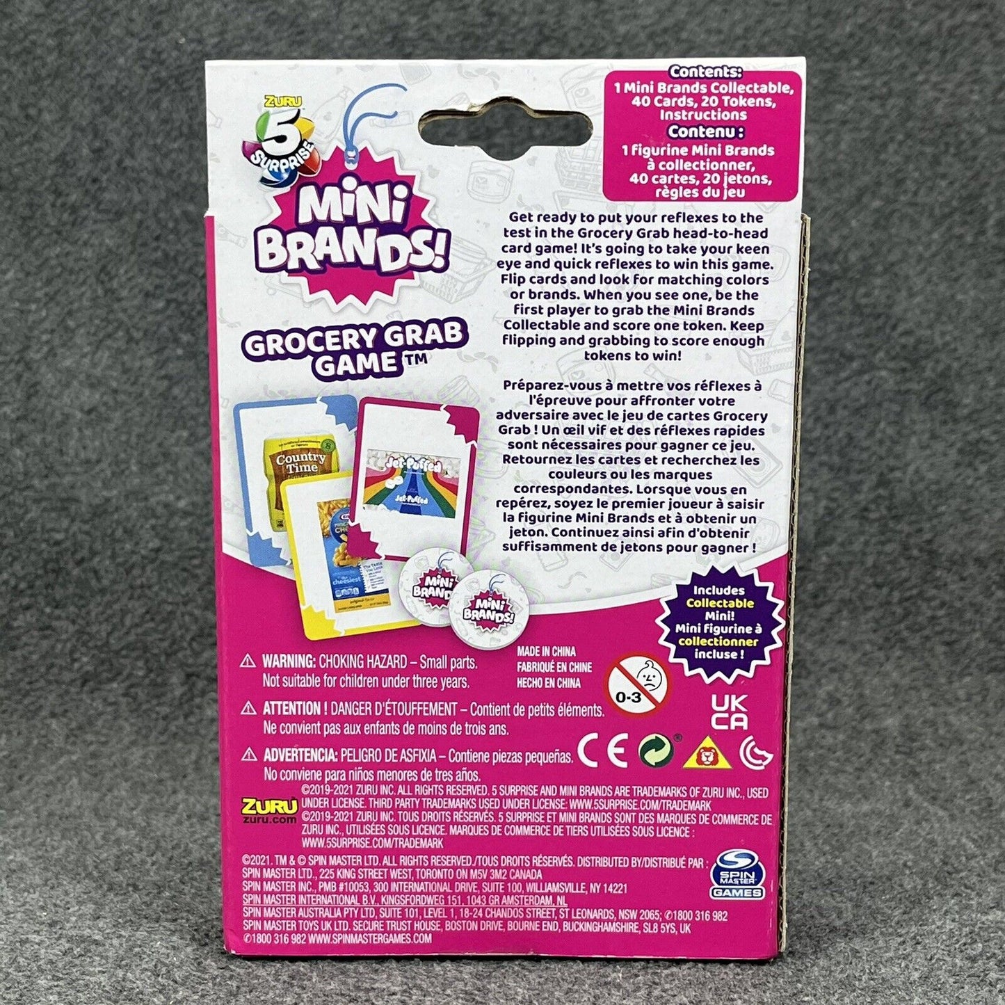 Spin Master Mini Brands Grocery Grab Card Game - Brand New & Sealed