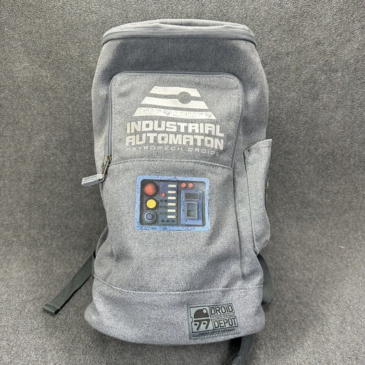 Star Wars Backpack Galaxy's Edge Droid Depot Automaton Astromech Disney Grey Bag