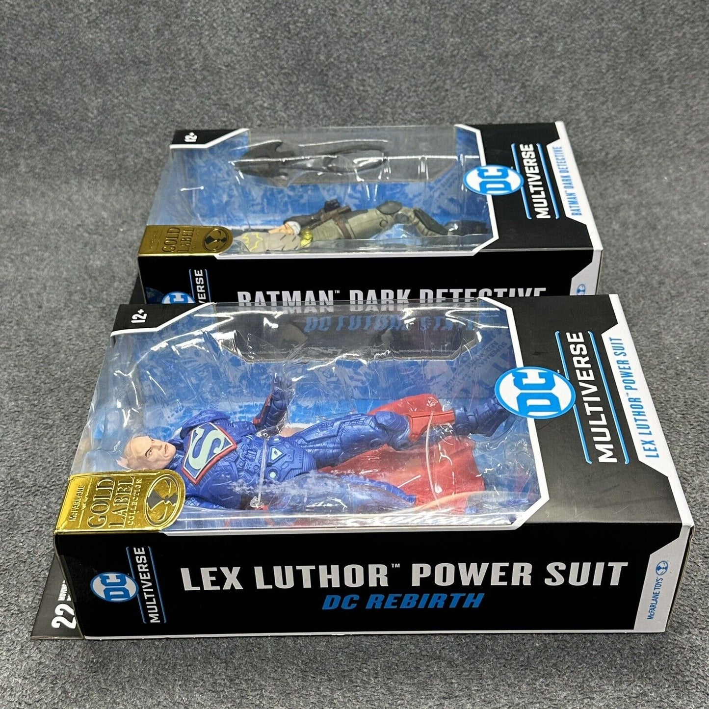 McFarlane DC Universe Batman Dark Detective & Power Suit Luthor Action Figures