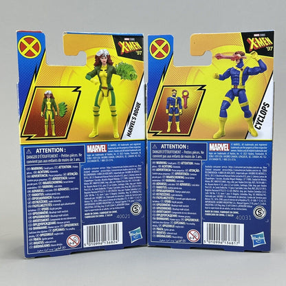 X-Men '97 Cyclops & Rogue 4" Action Figures Hasbro Epic Hero Series - Brand New