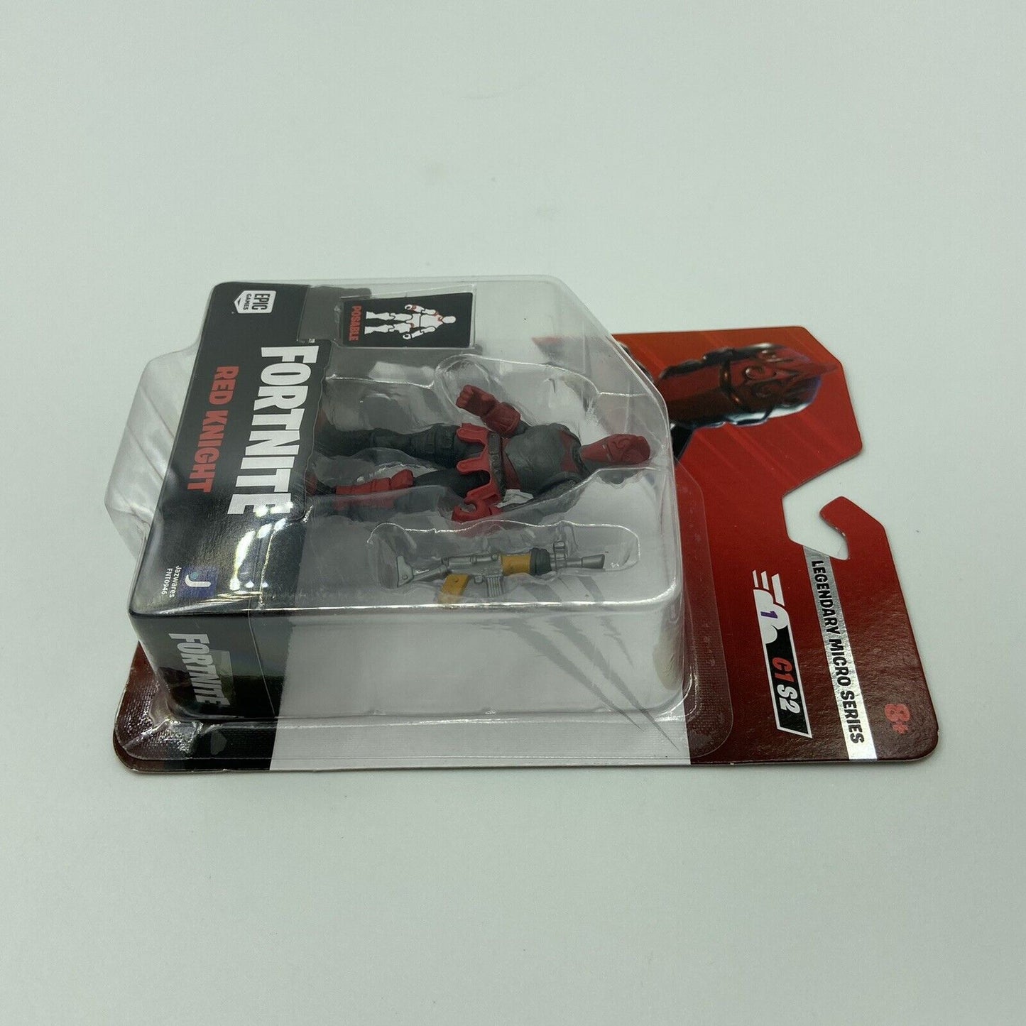 Fortnite Red Knight Legendary Micro Series 2.5" Action Figure w/ Gun - Brand New